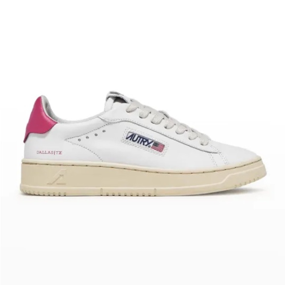 Autry Dallas Low-Top Bicolor Leather Sneakers.‎